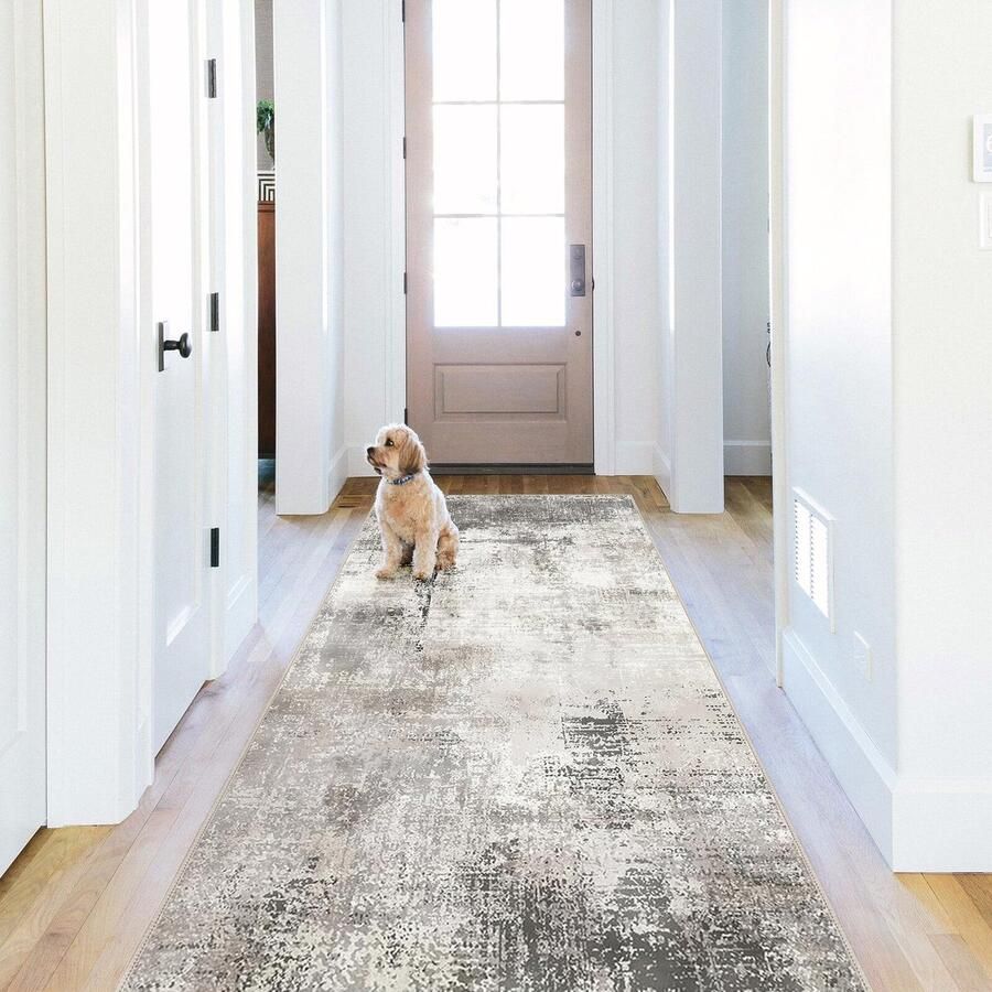 BEIMO wasbaar tapijt woonkamer abstract design tapijt slaapkamer kortpolig grote tapijten antislip zacht voor badkamer eetkamer gang 80x150cm