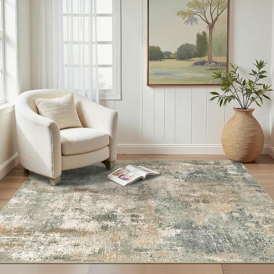 BEIMO wasbaar tapijt woonkamer abstract design tapijt slaapkamer kortpolig grote tapijten antislip zacht voor badkamer eetkamer gang