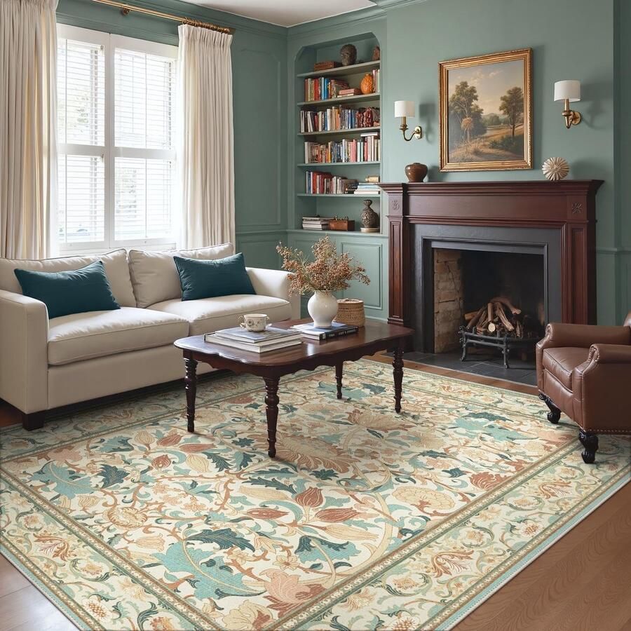 BEIMO wasbaar vloerkleed woonkamer vintage boho vloerkleed slaapkamer groot oosters antislip voor badkamer eetkamer 200x290cm