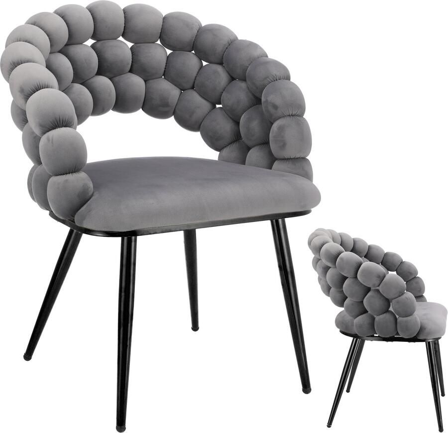 BELLA stoel grijs