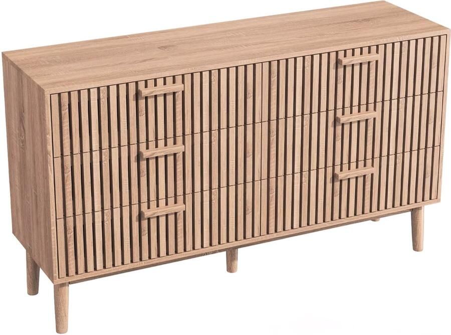 Benelux Select Dressoir – Ladekast – Ladenkast Dressoir kast – 6-lades – Duurzaam & hoogwaardig hout – anti-slip 137x40x80 cm