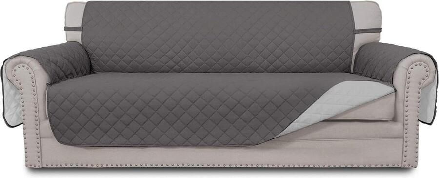 Jacquard 3-zits bankovertrek superzacht antislip stretch vier seizoenen universeel elastisch grijs honden katten huisdieren - Foto 2