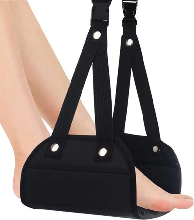 Best Footrest for Travel Aircraft Travel Accessories No Colliding Foot Hammock and Portable Leg Rest Relaxation and Comfort for Long Flights (Foam)