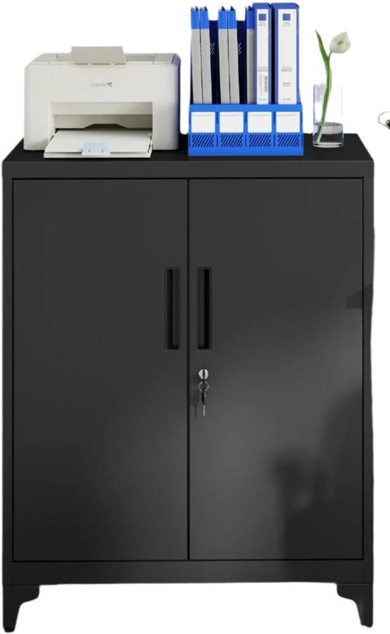 File Cabinet Multi-Purpose Cabinet Office Cabinet Secure Steel Storage 40 x 80 x 90 cm