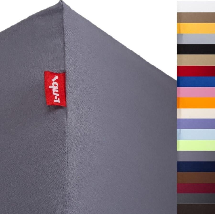 Beste hoeslaken 90x200-100x220 35cm vele kleuren 95% katoen 5% elastaan 230g m2 Oeko-Tex stressvrij hoge matrassen matrasovertrek