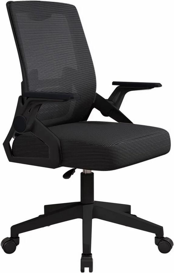 Betaalbare Goederen bureau stoel zwart stof midback bureaustoelen voor volwassenen bureaustoelen stoel ergonomische bureaustoel - Foto 2