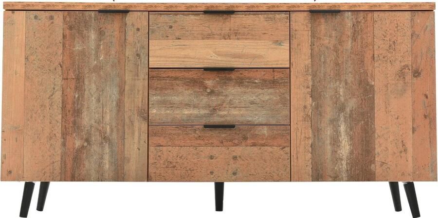 Betaalbare Goederen Dressoir 3 Laden Hout Dressoir Kasten Dressoirs Woonkamer Met Opbergplanken