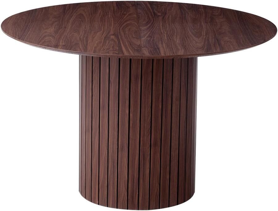 Betaalbare Goederen Eettafel hout bruin Luxe eettafel rond Donkerbruine blad Rond Meubels eettafel klassiek