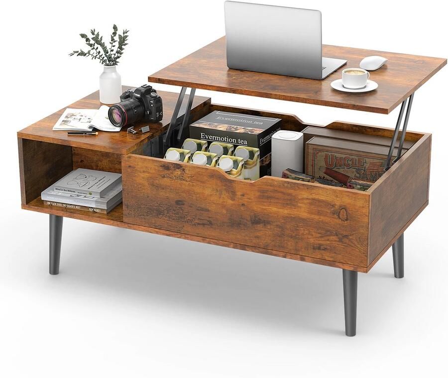 Betaalbare Goederen Salontafel rechthoek bruin salontafels salon tafel salontafel marmer klassiek modern salontafel zwart