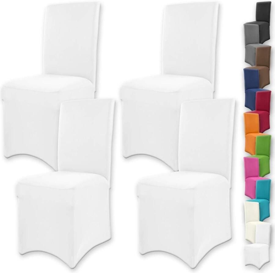 Luvetrex Bi-Elastische Stoelhoezen voor Ronde en Vierkante Stoelruggen Oeko-Tex 100 Gecertificeerd