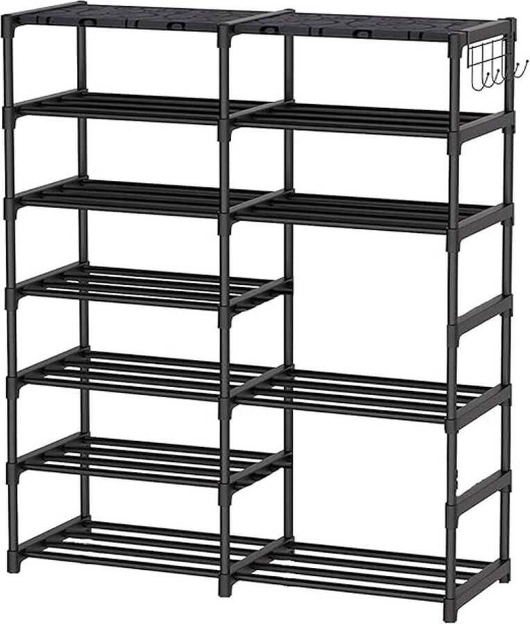 Big Size metalen schoenenrek stevige plankorganizer voor entree kast slaapkamer houdt 24 paar schoenen