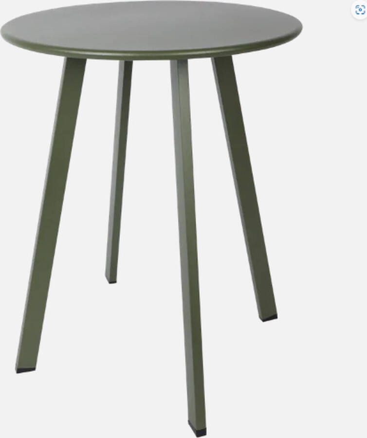 Bijzettafel 40x40x45 cm Rond Groen FSC -gecertificeerd hout - Foto 2