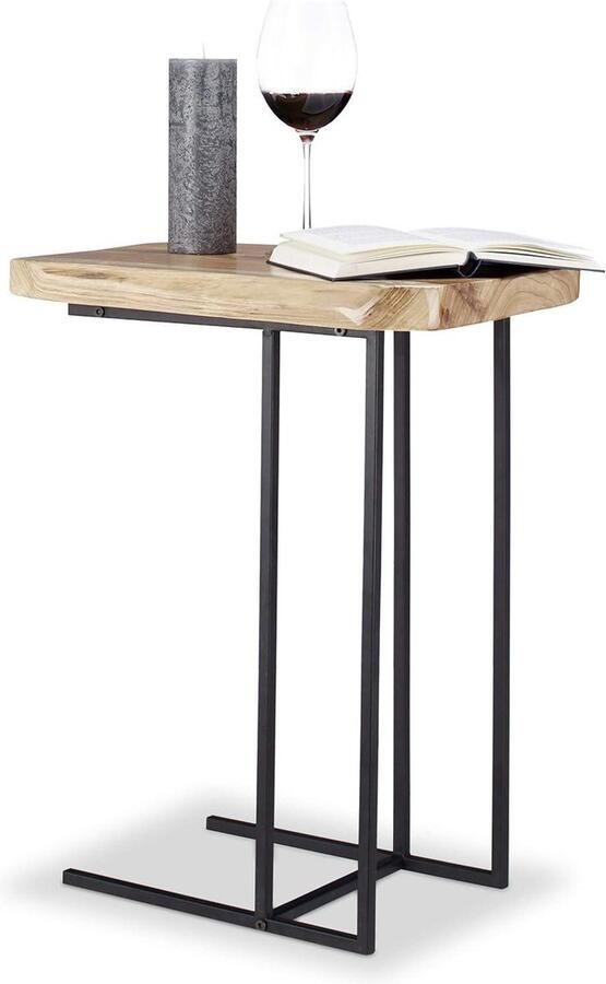 Bijzettafel cederhout rustiek HxBxD 60 x 34 x 495 cm koffietafel salontafel siertafel natuurlijk design