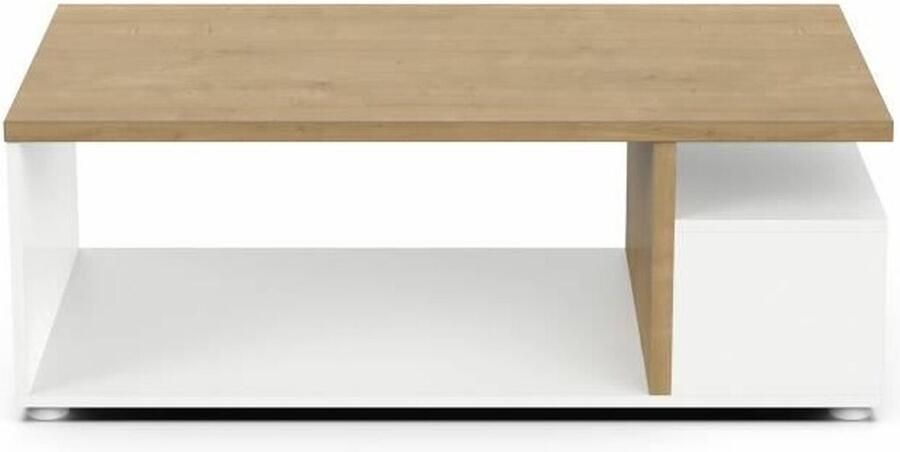 Demeyre ACCESS rechthoekige salontafel 3 Nis Hamilton eik en wit decor L 91 8 x D 50 x H 36 cm DEMEYERE - Foto 3