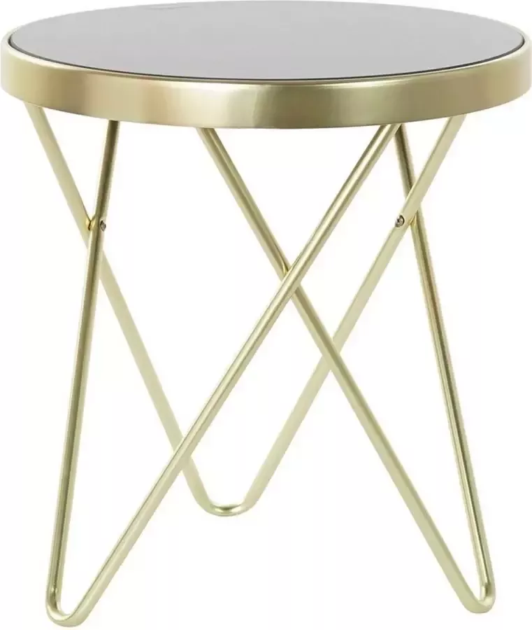 Bijzettafel DKD Home Decor Kristal Staal (42 x 42 x 46 cm)