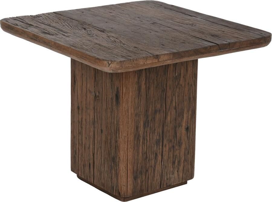 Bijzettafel Home ESPRIT Bruin Gerecycleerd Hout 61 x 61 x 50 cm