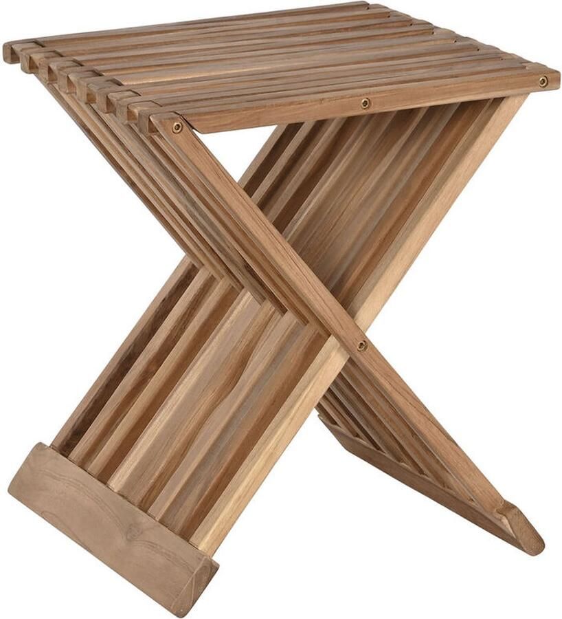 Bijzettafel Home ESPRIT Natuurlijk Teakboom 40 x 35 x 45 cm