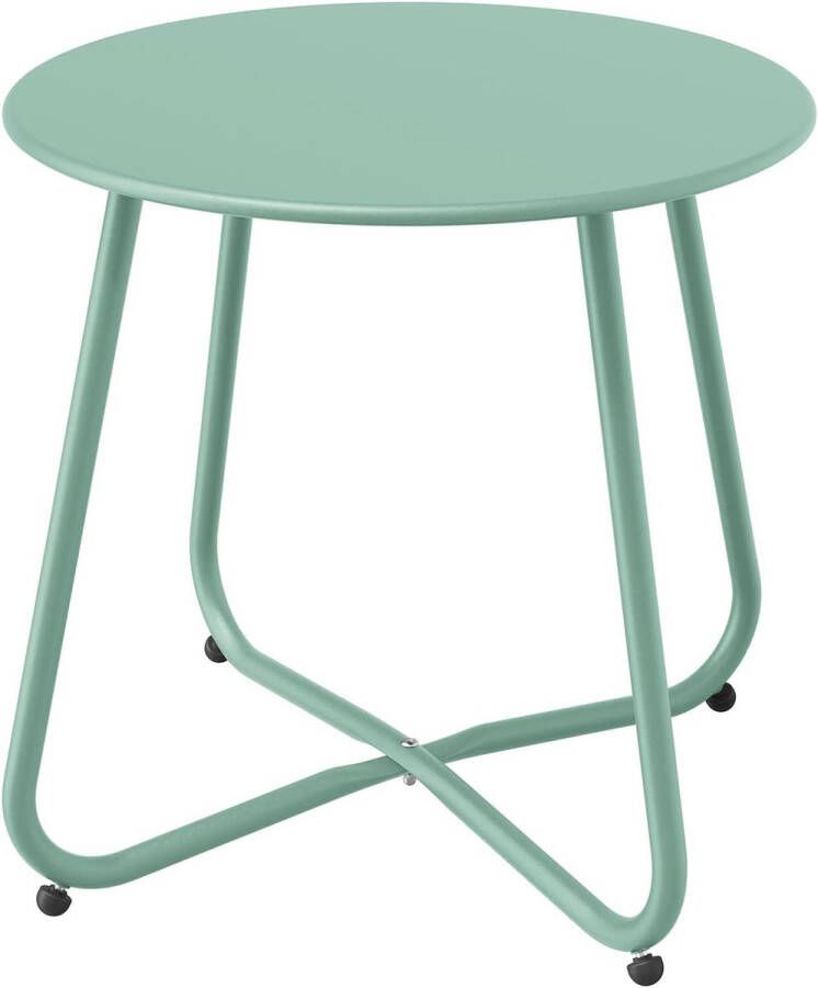 Bijzettafel kleine banktafel lichtgewicht stabiel eenvoudig te monteren ronde salontafel ideaal voor buiten woonkamer slaapkamer kantoor