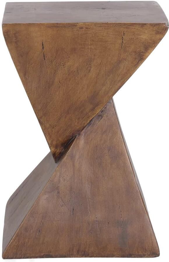 Bijzettafel Lichtgewicht Beton Accent Tafel – Modern Interieur Geometrische Bijzettafel voor Binnen & Buiten Slaapkamer -Nachtkastje- Woonkamer- Sofa End Table Koffietafel