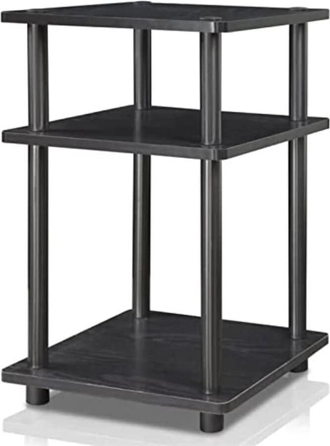 Bijzettafel multifunctionele plank zwart zwart Turn-N-Tube