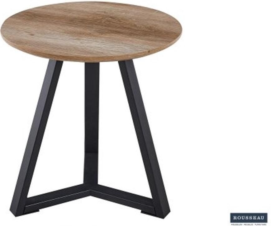 Bijzettafel 'Paso 2' Decor Oude Eik – Industrieel Design