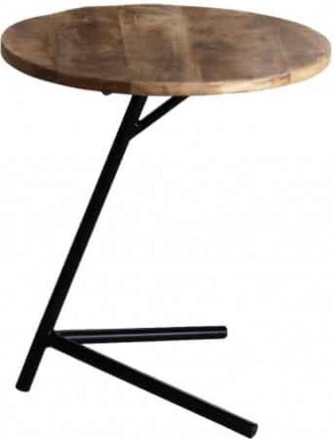 ZAZA Home Bijzettafel 'Servio' Rond Diam. 40 Cm Mangolia