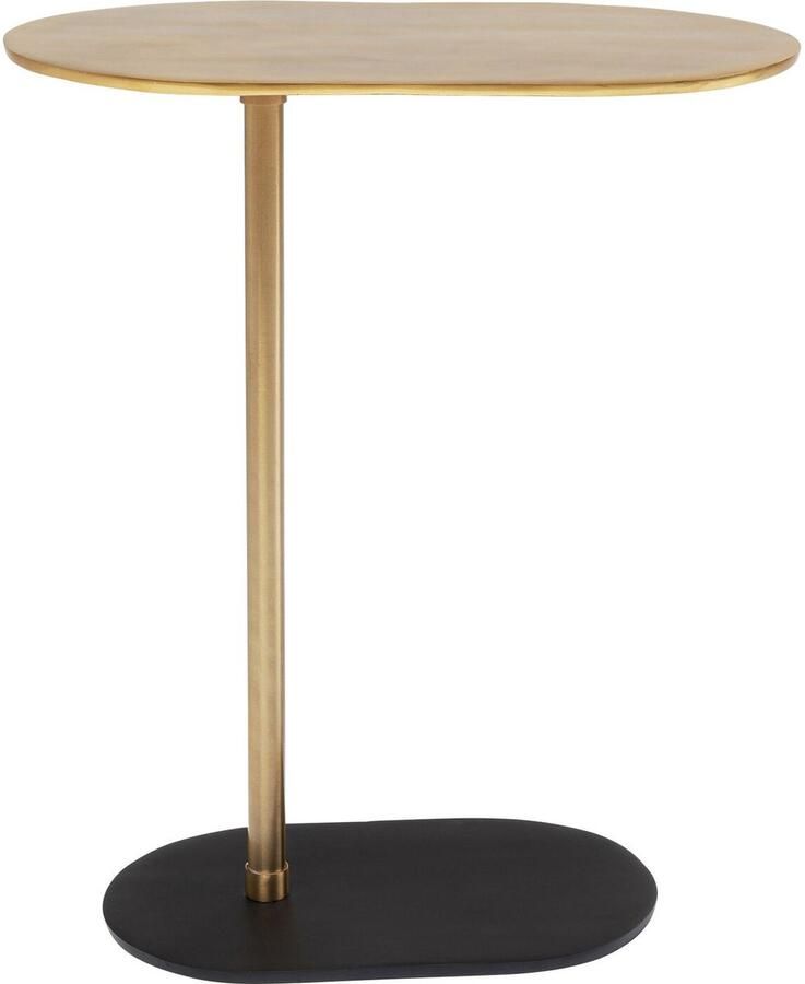 Bijzettafel Slide zwart en goud Kare Design