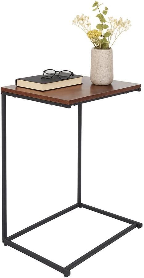 Bijzettafel u-vorm 55 cm breed onder bank industrieel