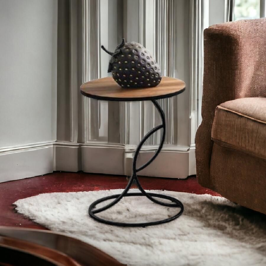 Meubel Sofa MeubelSofa -Bijzettafel Vintage Industrieel Ontwerp Diameter 45 cm