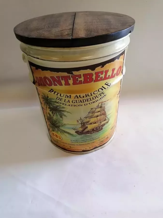 Bijzettafel vintage metaal montebello kruk tafel retro metaal planttafel opbergdoos