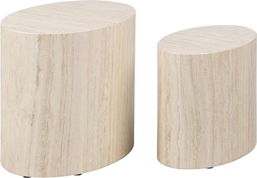 Bijzettafel \ woonkamer decoratie Tafel W: 48 x H: 40 x D: 33 cm and W: 40 x H: 33 x D: 24.5 cm