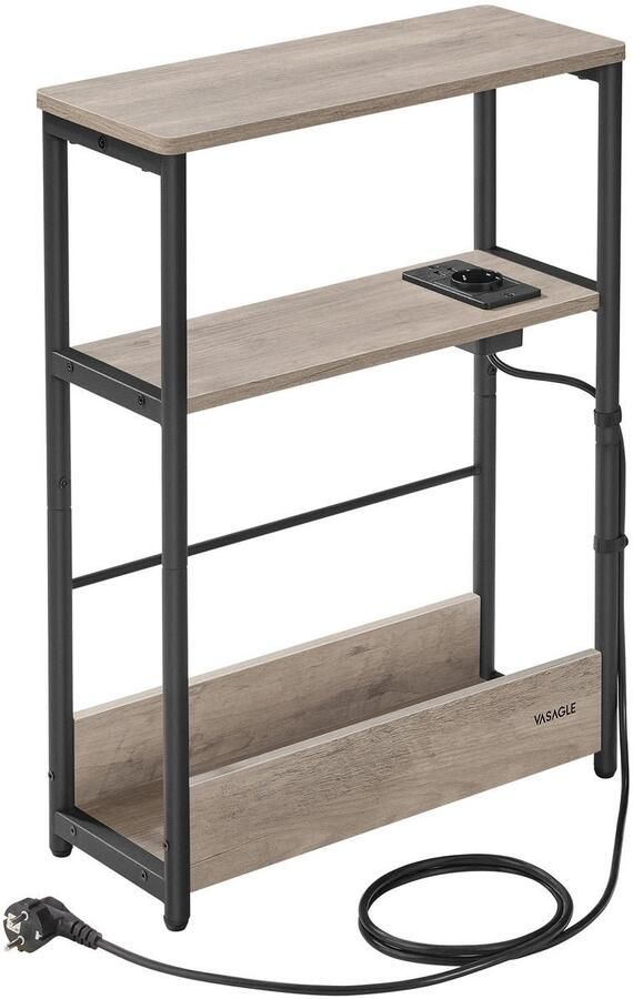 Bijzettafels Woonkamer Bijzettafel Bank Smal Consoletafel Haltafel Tafel Bijzettafeltje Nachtkastje Kast 18 cm x 45 cm x 58 cm Donker Kaki