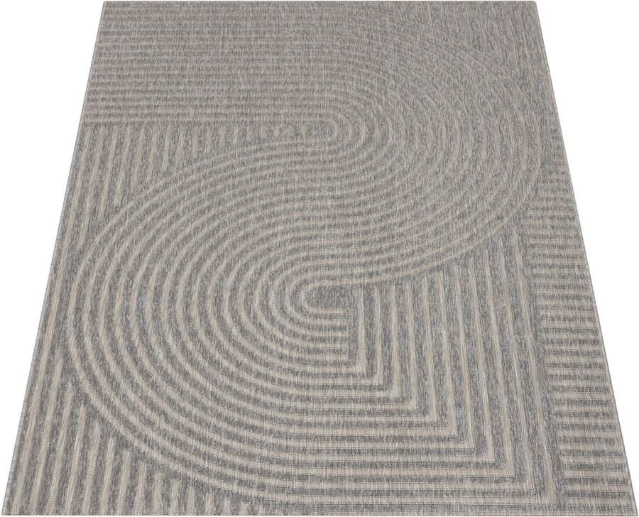 Indoor & Outdoor Rug – Durable Weather-Resistant Soft 3D Geometric Pattern