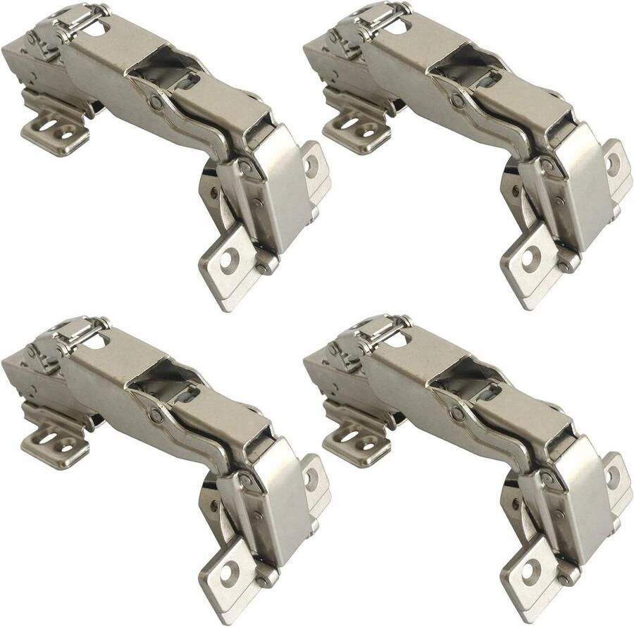 Binnenliggende Scharnieren 165-175 Degree met Demper Soft Closing voor Keukenkast 35mm Pak van 4