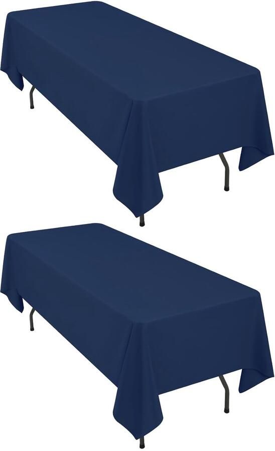 Blauw Tafelkleed Elegant en Herbruikbaar 1 stuk 100% Polyester