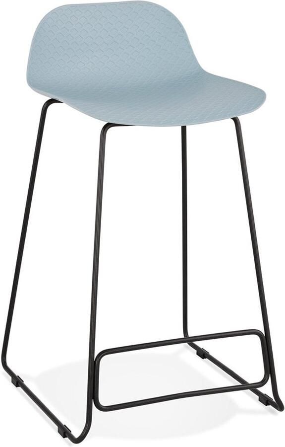 Blauwe Snackkruk 'MINI' Keukenkruk Industriële Stijl Comfortabele Zitting