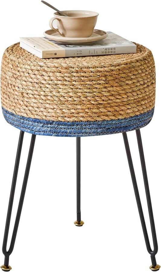 Blauwe Velvet Voetbank HBD029Q