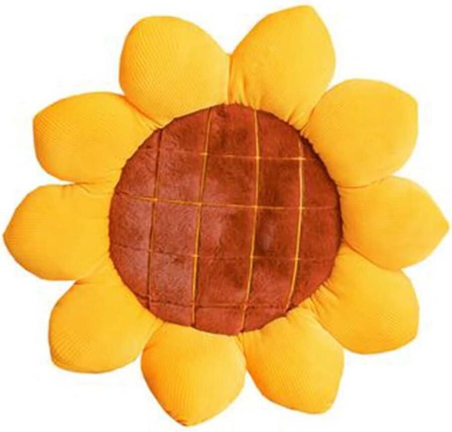 196 inch bloem vloerkussen bloemvorm kussen schattig zitkussen zonnebloem stoel kussen extra groot sierkussen voor bed auto bank stoel bank kantoor (50 cm 196 )