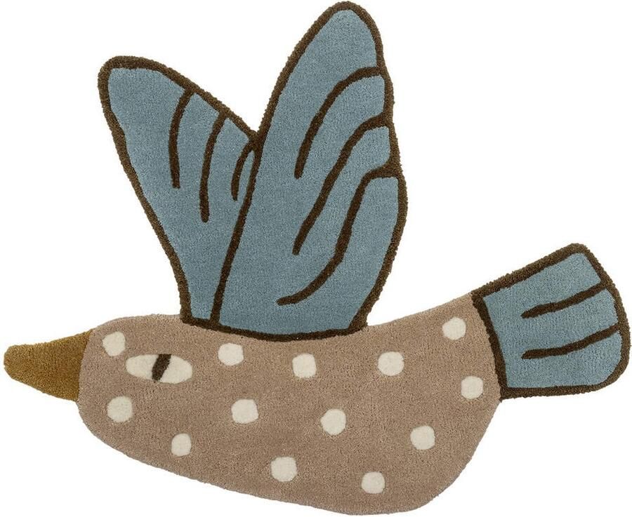 Bloomingville MINI vloerkleed dier vogel