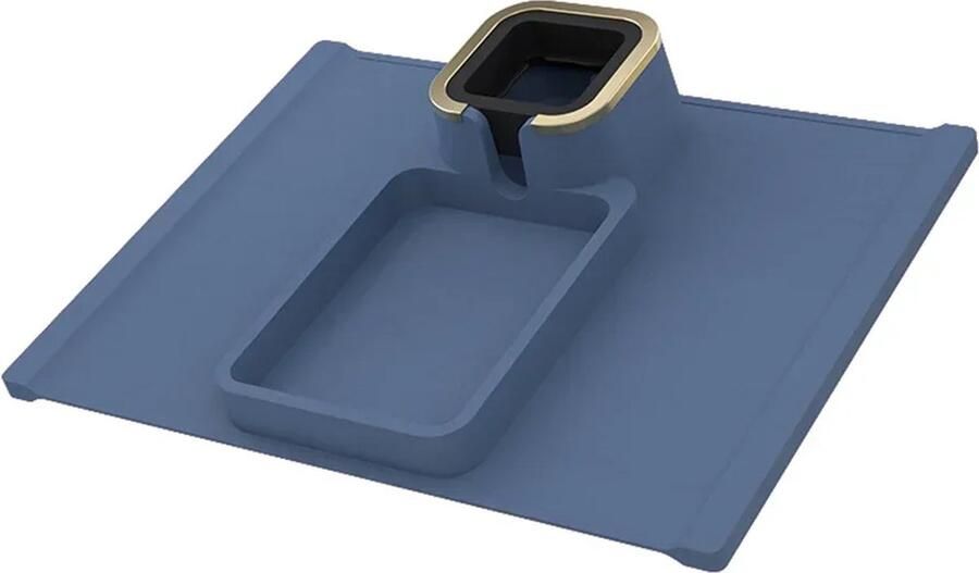 Blyx Bankstel Organizer Sofa Bekerhouder Armleuning Dienblad Armsteun Bankstel 42.5x32cm Blauw