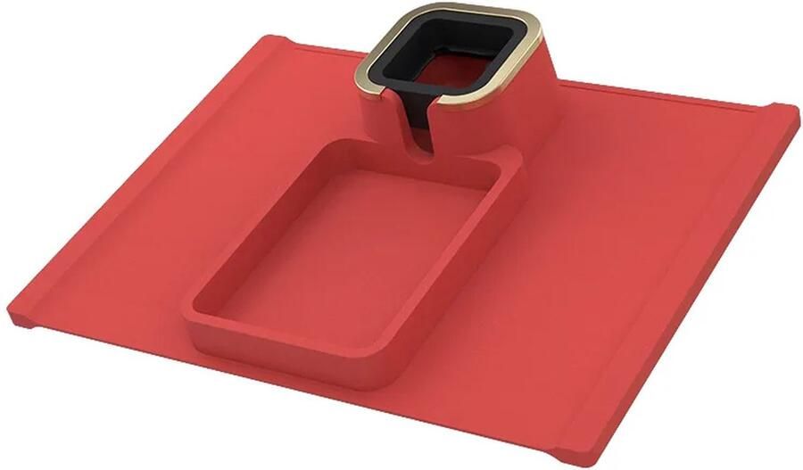 Blyx Bankstel Organizer Sofa Bekerhouder Armleuning Dienblad Armsteun Bankstel 42.5x32cm Rood