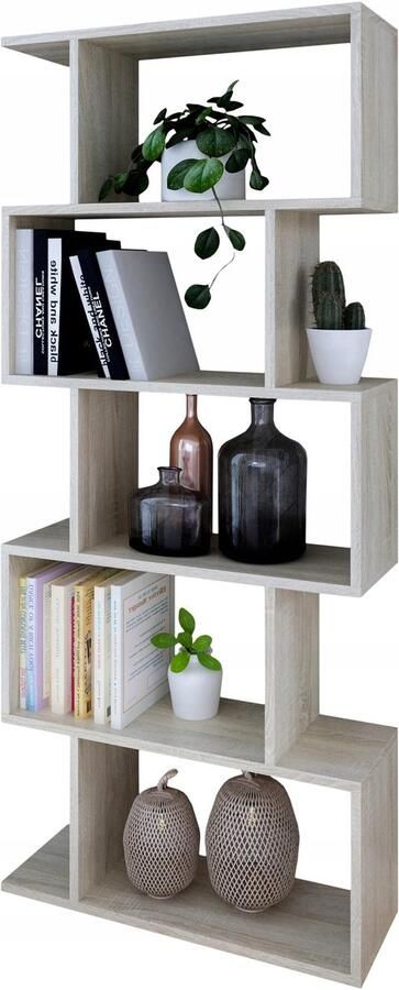 Boekenkast BASK sonoma open kast boekenplank