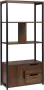 Boekenkast Boekenrek Vakkenkast Boekenkast Industrieel Boekenkast Kind Kast Opbergkast Kasten 58 x 24 x 120 cm - Thumbnail 1