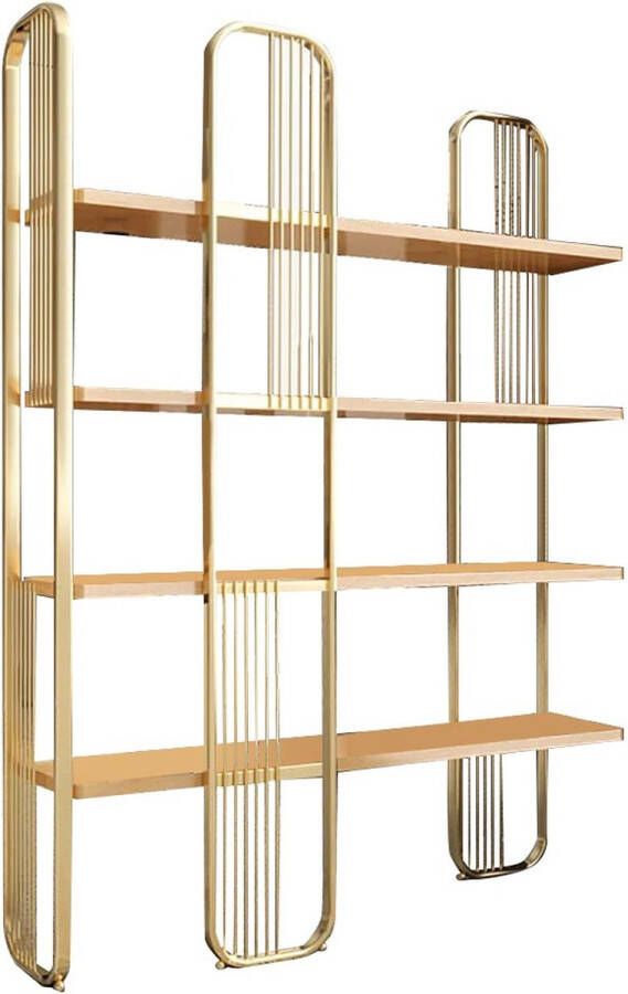 Asir Boekenplank. 100% GEMELAMINEERDE SPAANPLAAT. Dikte: 18 mm. Montuur: 100% METAAL. Breedte: 125 cm Hoogte: 180 cm Diepte: 28 cm. Talrijke planken