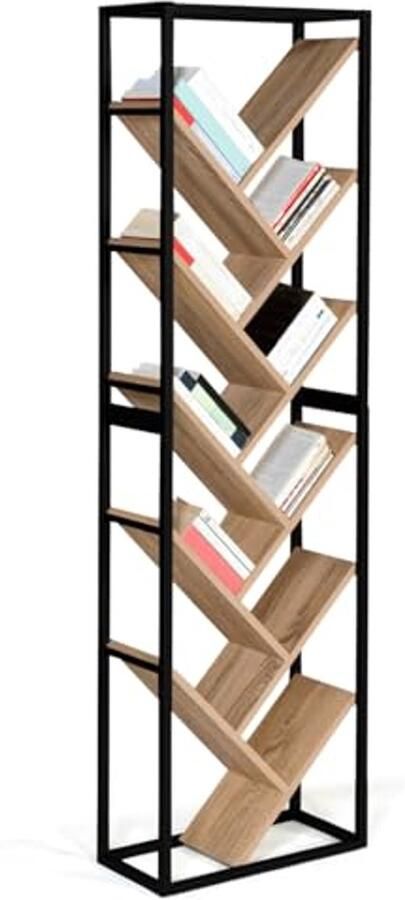 Boekenkast in boomvorm 10 niveaus industrieel design