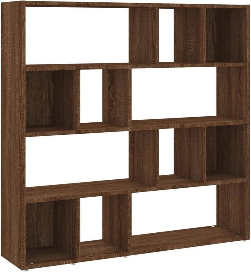 Boekenkast Kamerscherm Houten Boekenschap 105x24x102 cm Bruin