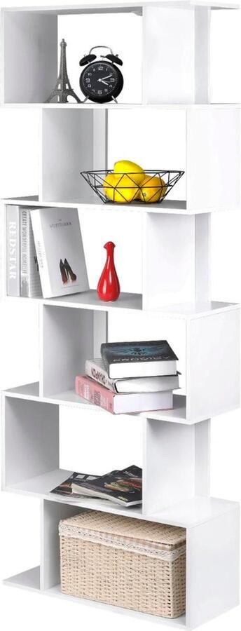Boekenkast Kind Boekenrek – Boekenplanken – Boekenstandaard Kinderkamer 160x23x60 Cm Hout Wit