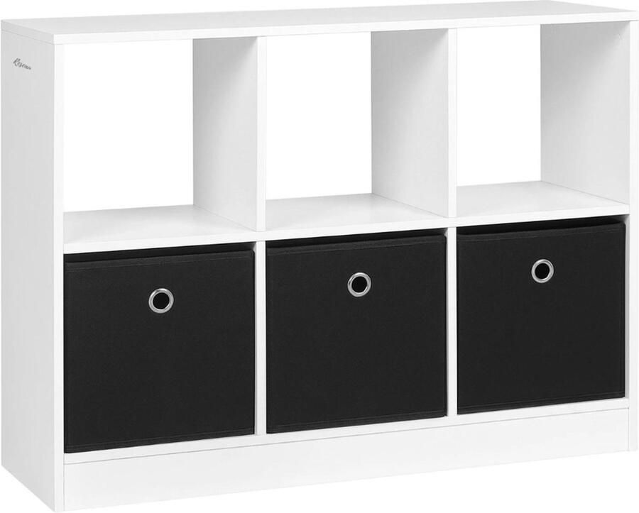 Boekenkast Kind Boekenrek – Speelgoedkast Boekenplanken – Boekenstandaard Kinderkamer Speelgoed 80x60x30 Cm Hout