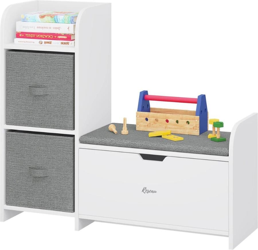 Boekenkast Kind Boekenrek – Speelgoedkast Boekenplanken – Boekenstandaard Opbergkast Kinderen Speelgoed Opbergbank & Speelgoedkist Hout