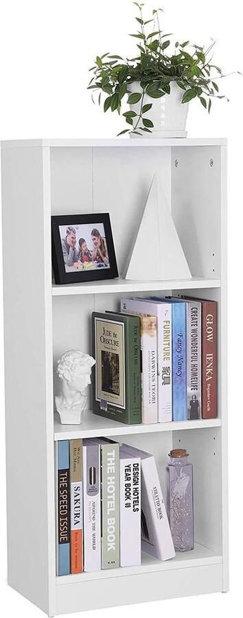 Rootz Living Rootz Boekenkast met 3 planken Kast met verstelbare planken 40 x 24 x 93 cm